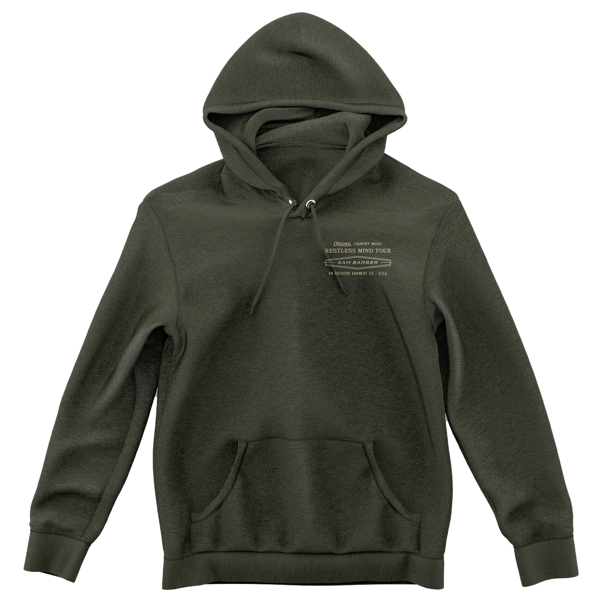 Embroidered Typelock 2 Hoodie (Forest Green)