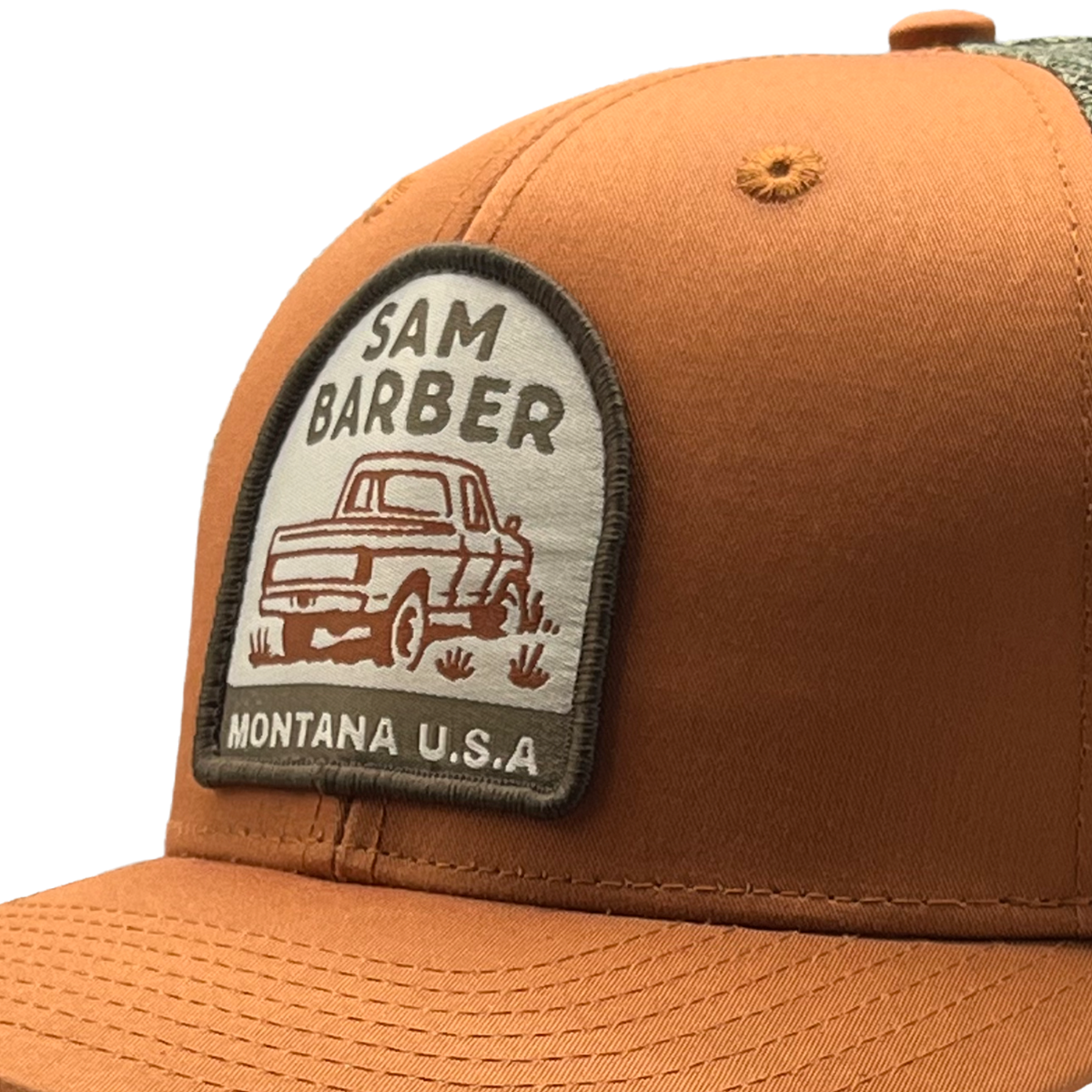 Orange Montana Truck Hat