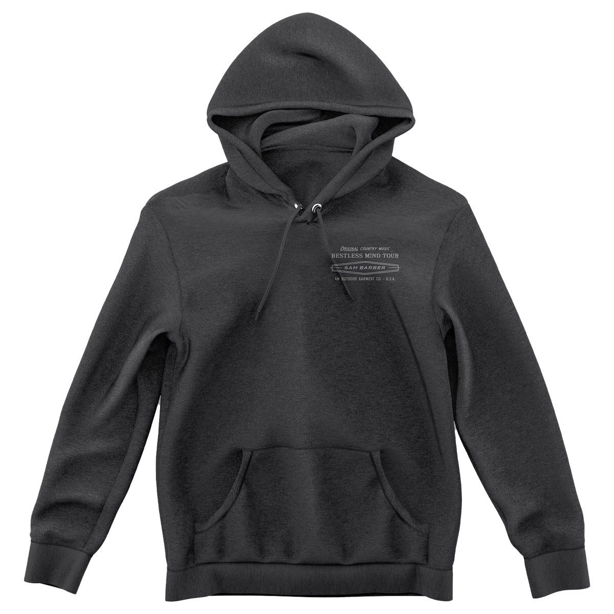 Embroidered Typelock 2 Hoodie (Charcoal)