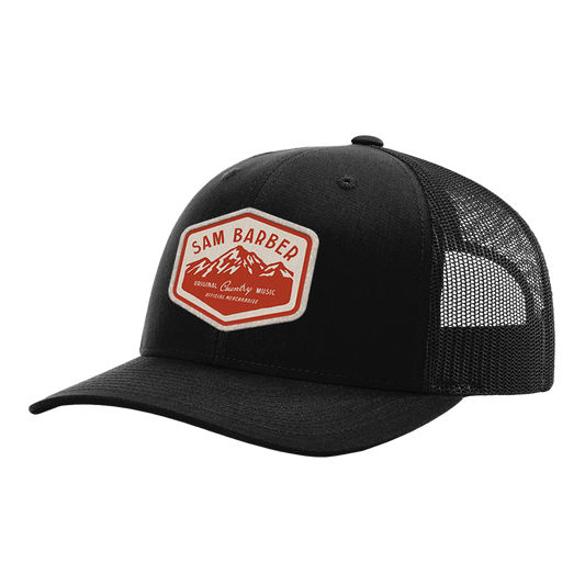 Black Patch Trucker Hat
