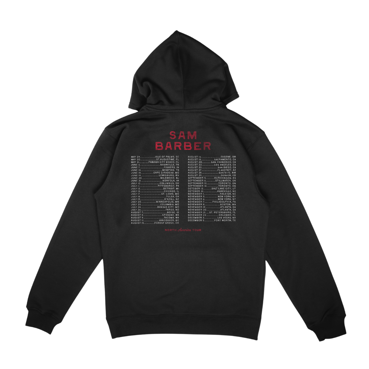 Sam Barber 2025 Tour Hoodie